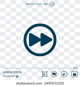 Icono de Vector hecho en un fondo claro