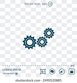 Icono de Vector hecho en un fondo claro