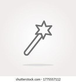 vector Icon magic wand, web button