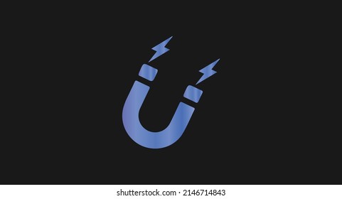 Vector icon of magnet in modern trendy design. Magnet vector illustration. Magnet concept logo. 