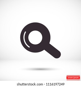 Vector icon magnifier 10 EPS