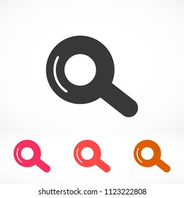Vector icon magnifier 10 EPS