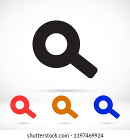 Vector icon magnifier 10 EPS