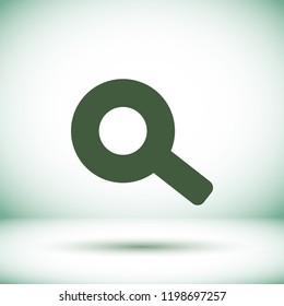 Vector icon magnifier 10 EPS