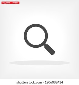 Vector icon magnifier 10 EPS