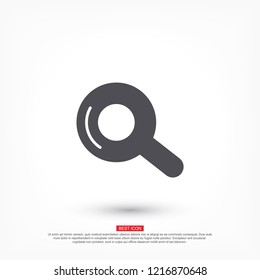 Vector icon magnifier 10 EPS