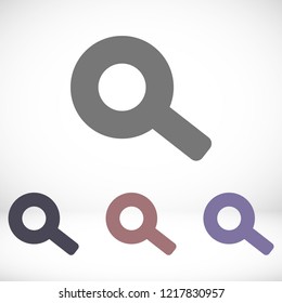 Vector icon magnifier 10 EPS