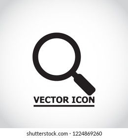 Vector icon magnifier 10 EPS