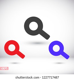 Vector icon magnifier 10 EPS