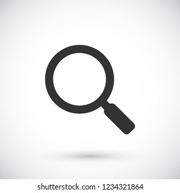 Vector icon magnifier 10 EPS