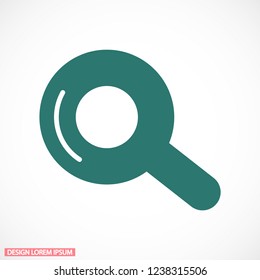 Vector icon magnifier 10 EPS