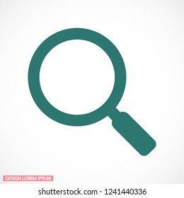 Vector icon magnifier 10 EPS