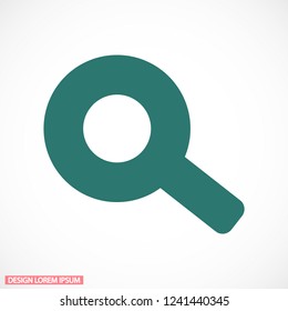 Vector icon magnifier 10 EPS