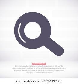 Vector icon magnifier 10 EPS
