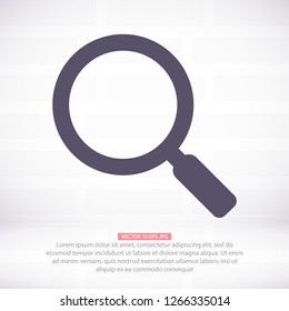 Vector icon magnifier 10 EPS