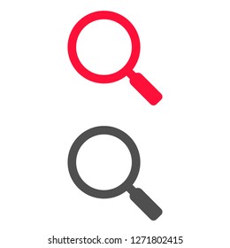 Vector icon magnifier 10 EPS