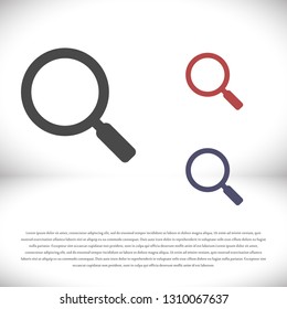 Vector icon magnifier 10 EPS