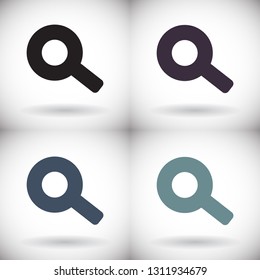 Vector icon magnifier 10 EPS