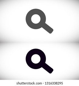 Vector icon magnifier 10 EPS