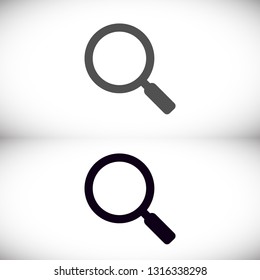 Vector icon magnifier 10 EPS