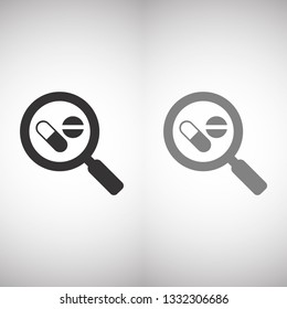 Vector icon magnifier 10 EPS