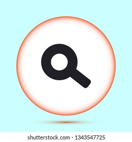 Vector icon magnifier 10 EPS