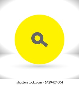 Vector icon magnifier 10 EPS . Lorem Ipsum Illustration design