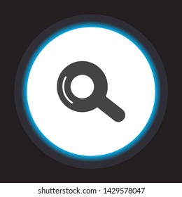 Vector icon magnifier 10 EPS . Lorem Ipsum Illustration design