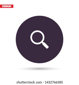 Vector icon magnifier 10 EPS  