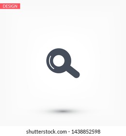 Vector icon magnifier 10 EPS . Lorem Ipsum Illustration design