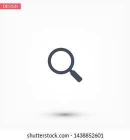 Vector icon magnifier 10 EPS . Lorem Ipsum Illustration design
