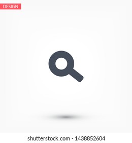 Vector icon magnifier 10 EPS . Lorem Ipsum Illustration design
