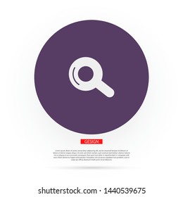 Vector icon magnifier 10 EPS . Lorem Ipsum Illustration design