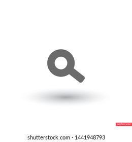 Vector icon magnifier 10 EPS . Lorem Ipsum Illustration design