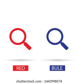 Vector icon magnifier 10 EPS . Lorem Ipsum Illustration design
