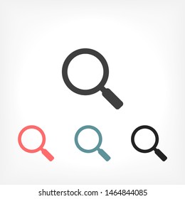 Vector icon magnifier 10 EPS . Lorem Ipsum Illustration design