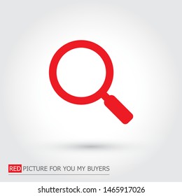 Vector icon magnifier 10 EPS . Lorem Ipsum Illustration design