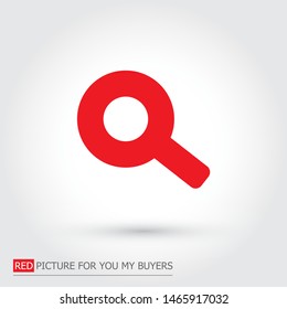 Vector icon magnifier 10 EPS . Lorem Ipsum Illustration design