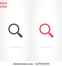 Vector icon magnifier 10 EPS . Lorem Ipsum Illustration design