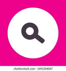 Vector icon magnifier 10 EPS . Lorem Ipsum Illustration design