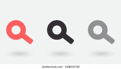 Vector icon magnifier 10 EPS . Lorem Ipsum Illustration design