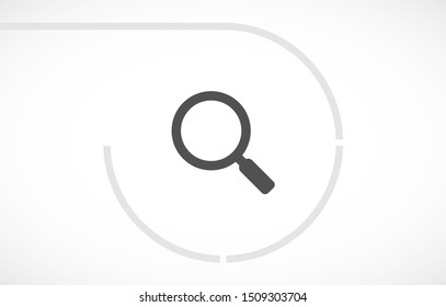 Vector icon magnifier 10 EPS . Lorem Ipsum Illustration design