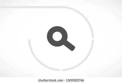 Vector icon magnifier 10 EPS . Lorem Ipsum Illustration design