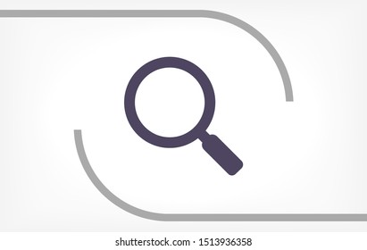 Vector icon magnifier 10 EPS . Lorem Ipsum Illustration design
