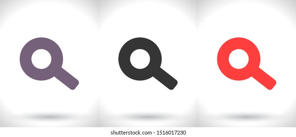 Vector icon magnifier 10 EPS . Lorem Ipsum Illustration design