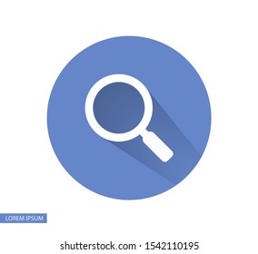 Vector icon magnifier 10 EPS . Lorem Ipsum Illustration design