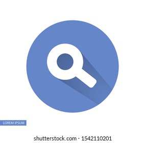 Vector icon magnifier 10 EPS . Lorem Ipsum Illustration design