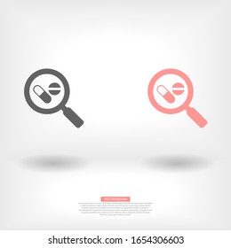 Ampliador de icono de vectores 10 EPS . Diseño de ilustración de Lorem Ipsum