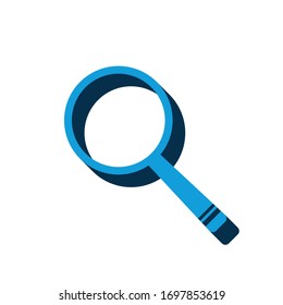 vector icon magnifier
isometric. 3d  sign isolated on white background.