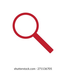 Vector icon of magnifying glass.